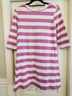 New With Tags Tyler Boe Purple and White Striped Casual Dress Size S